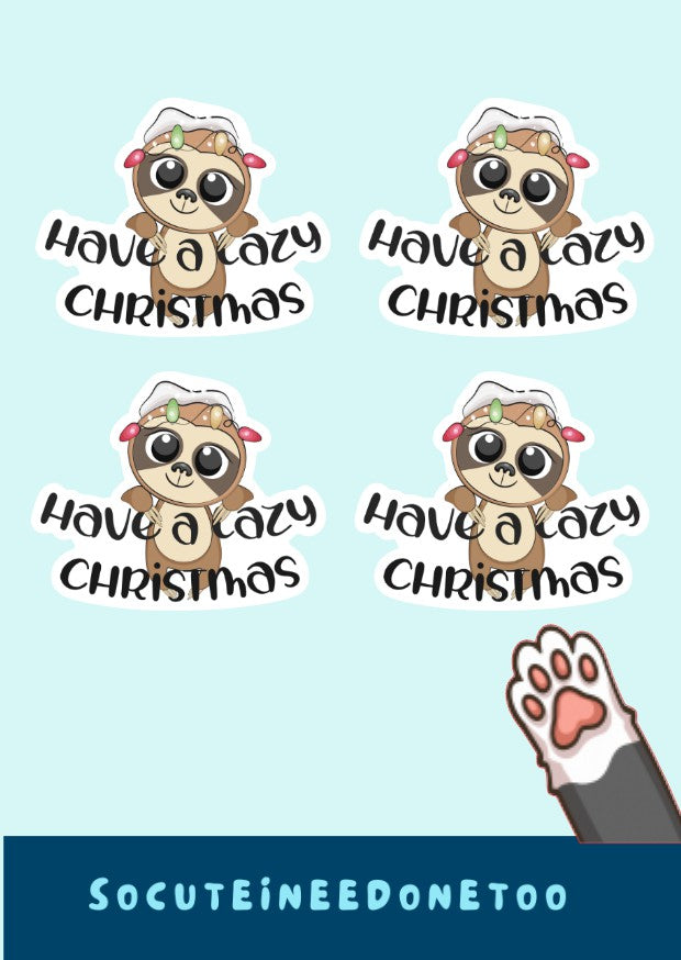 Have a Lazy Christmas - Holiday Sticker Sheet
