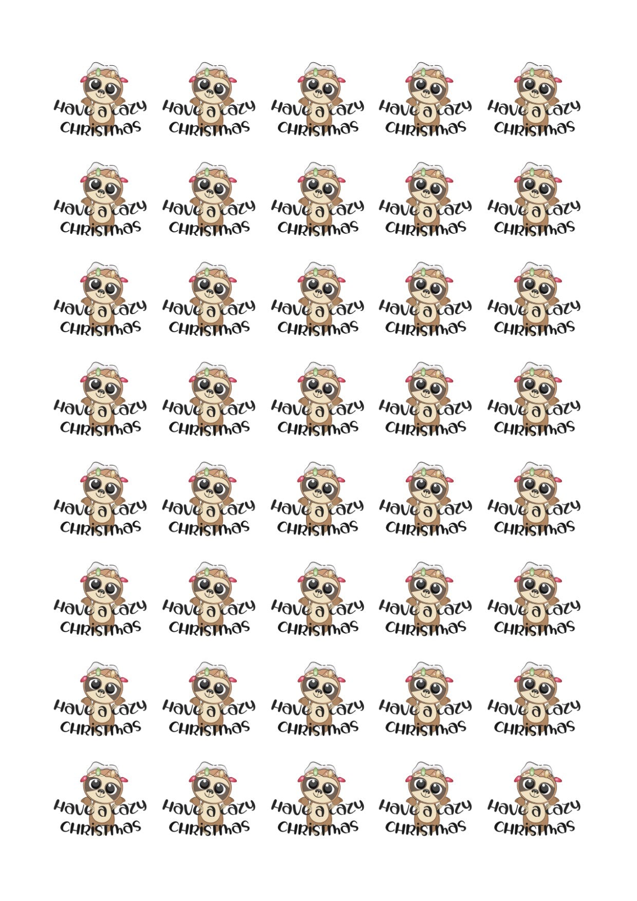 Have a Lazy Christmas - Holiday Sticker Sheet