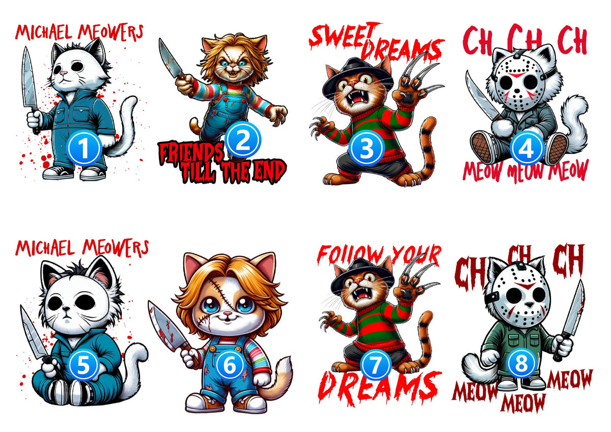 Cat Killer #1 Vinyl Sticker | 3" Die-Cut | Horror Cat Sticker