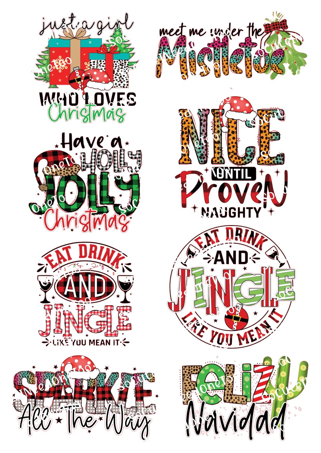 Christmas #21 Waterslide Decals - SoCuteINeedOneToo