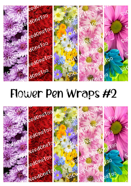 Envoltorios de bolígrafos con forma de flor n.° 1