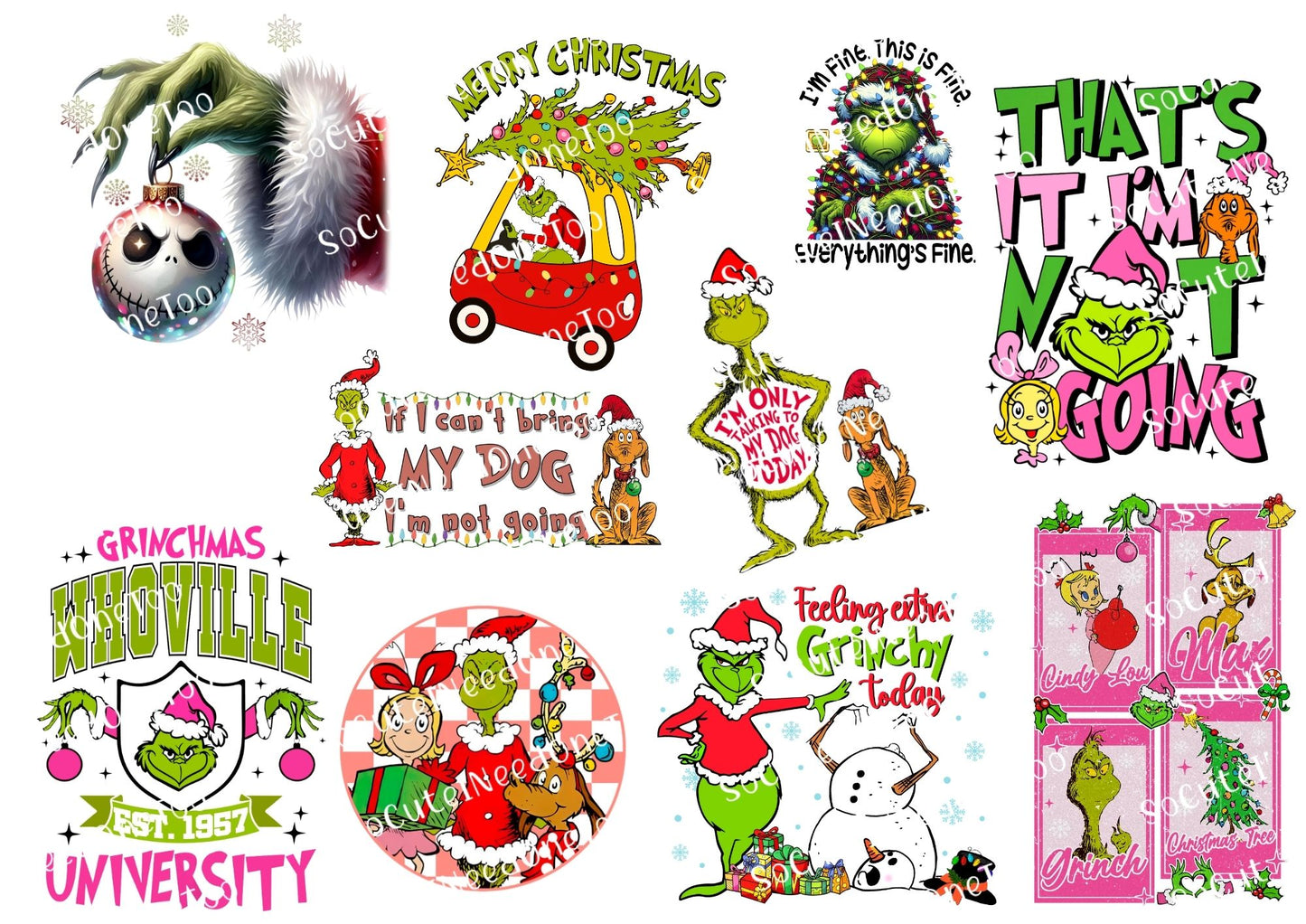 Grinch #37 Waterslide Decals