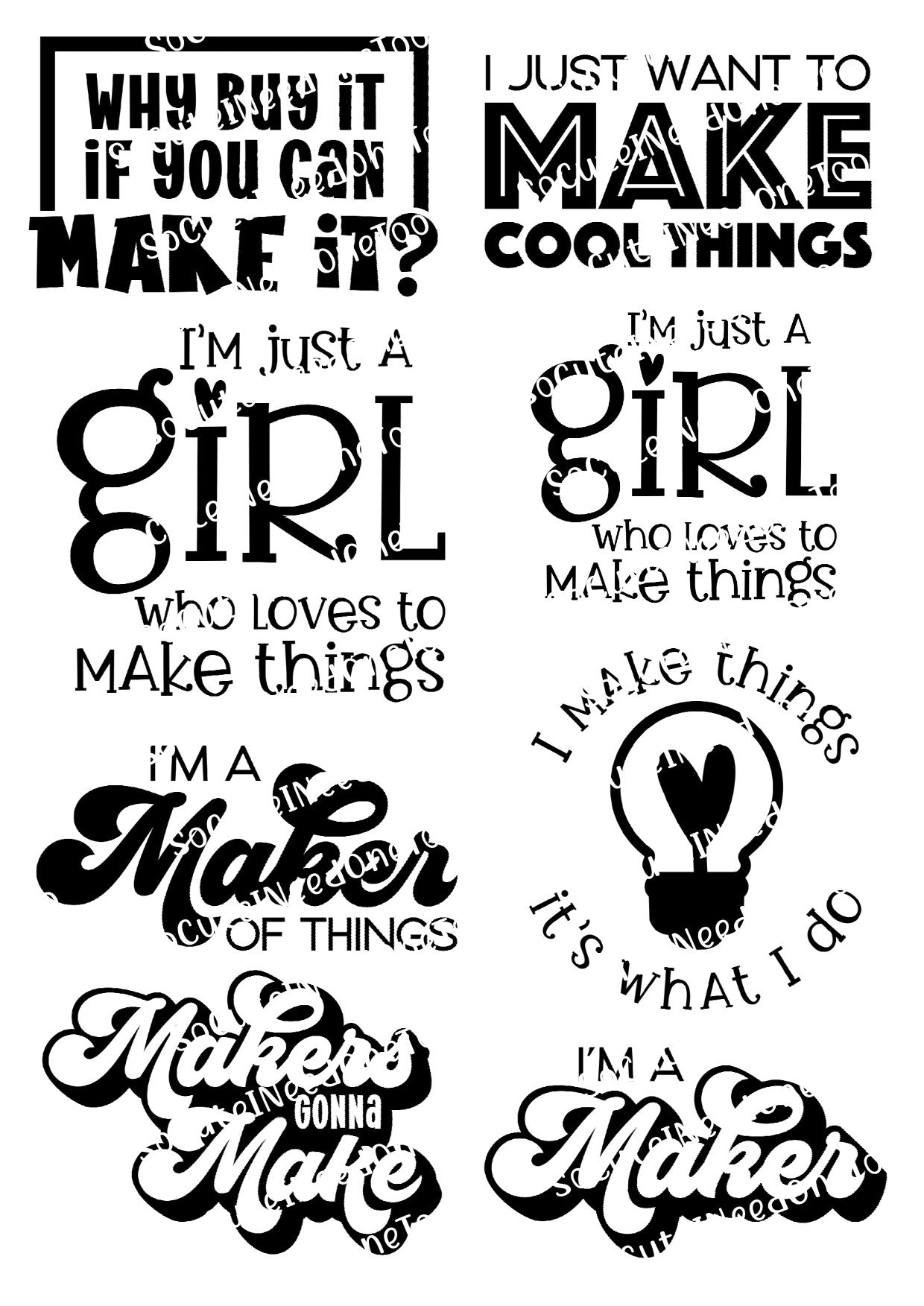 Maker of Things en papel transparente/blanco para toboganes de agua, listo para usar