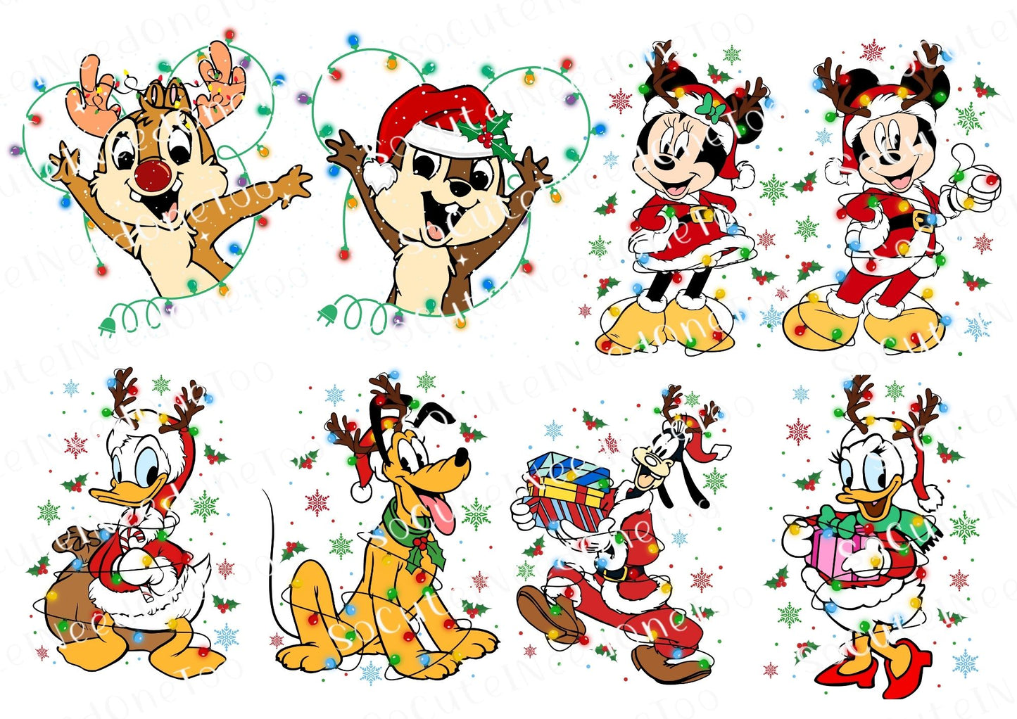 Calcomanías para toboganes acuáticos Mickey Christmas #4