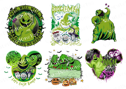NMBC - Calcomanías al agua Oogie Boogie #2