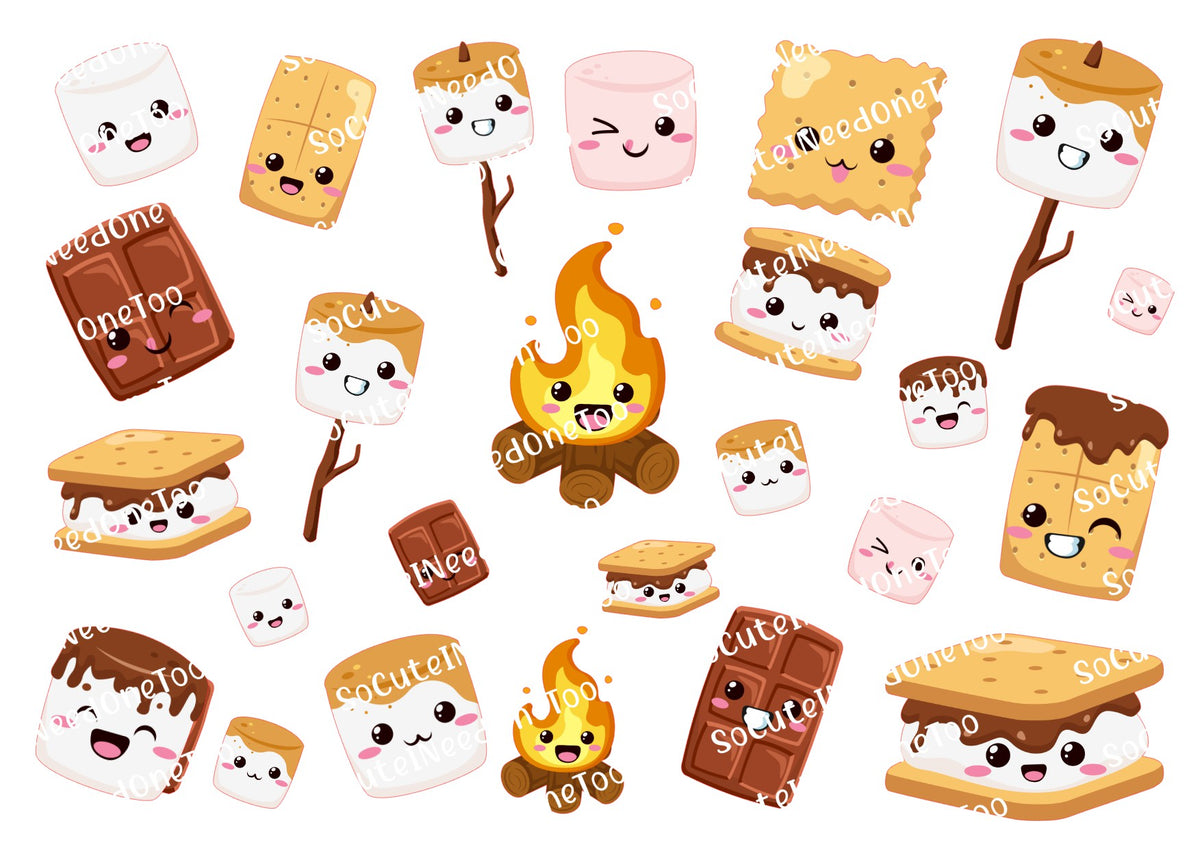 Calcomanías para toboganes de agua Smores