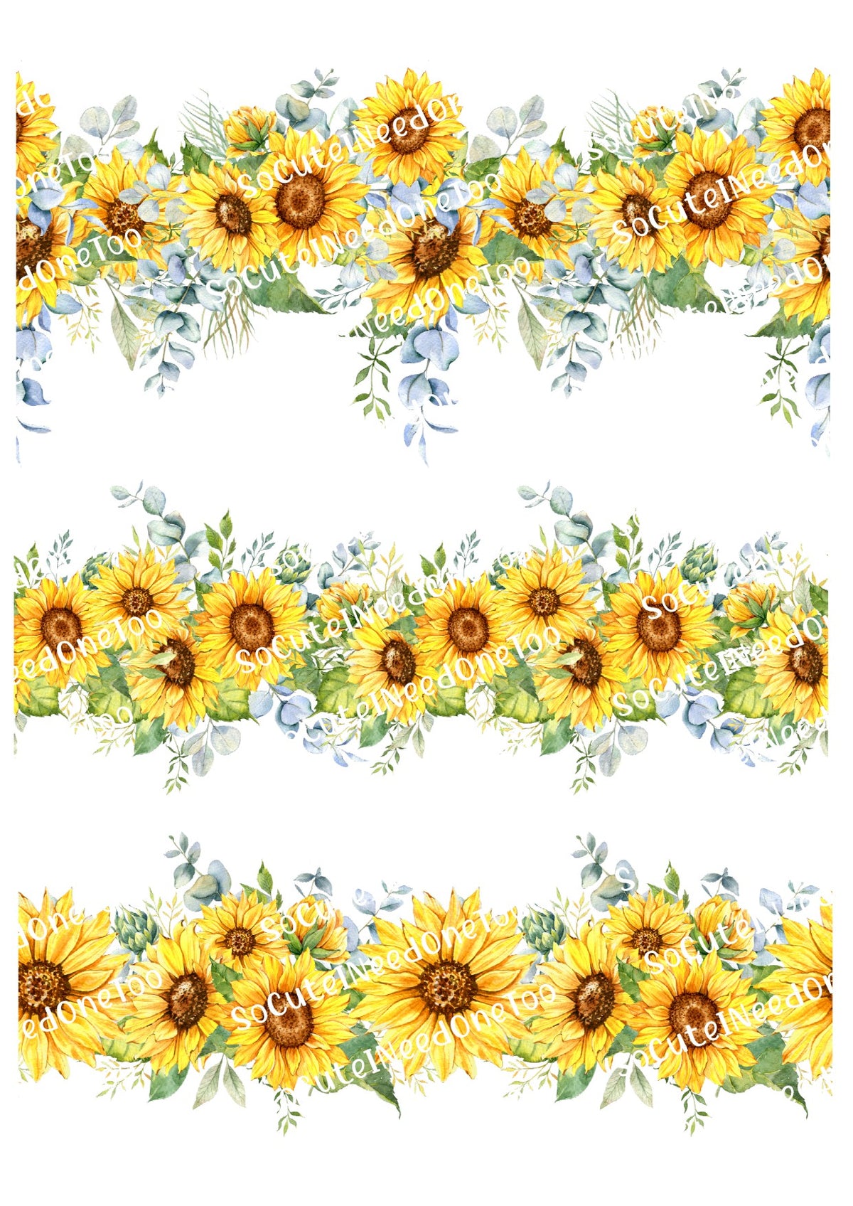 Calcomanías para toboganes acuáticos Sunflower Boarders