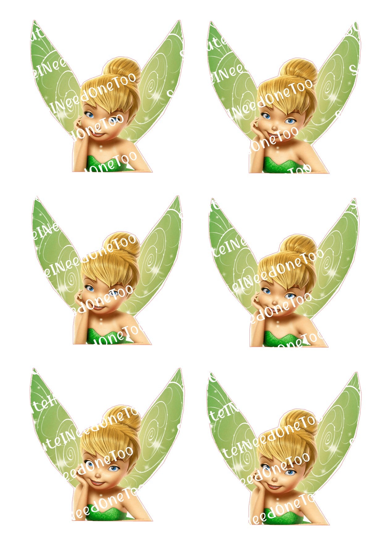 Tinkerbell #3 Waterslide Decals – Disney Fairy Designs for Tumblers & Crafts