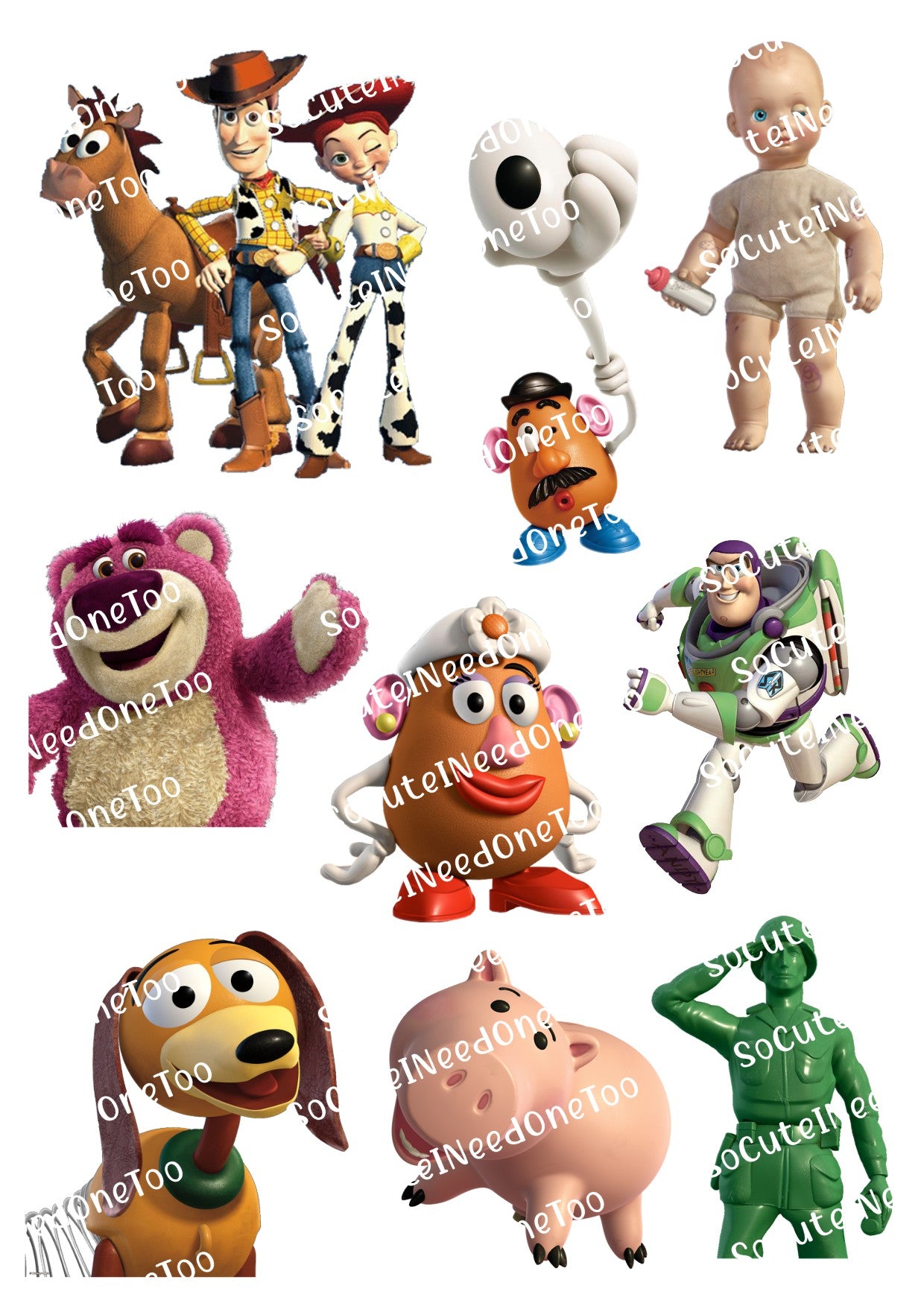 Toy Story #1 Waterslide Decals