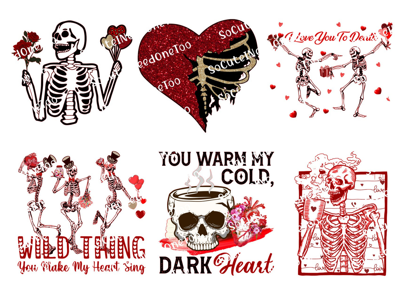 Valentine's Love #2 Waterslide Decals - SoCuteINeedOneToo