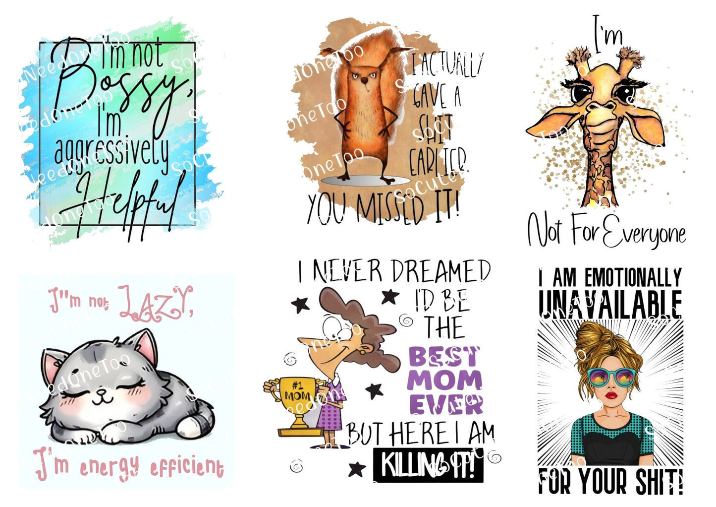 Adult Decals #14 Waterslide Decals - SoCuteINeedOneToo