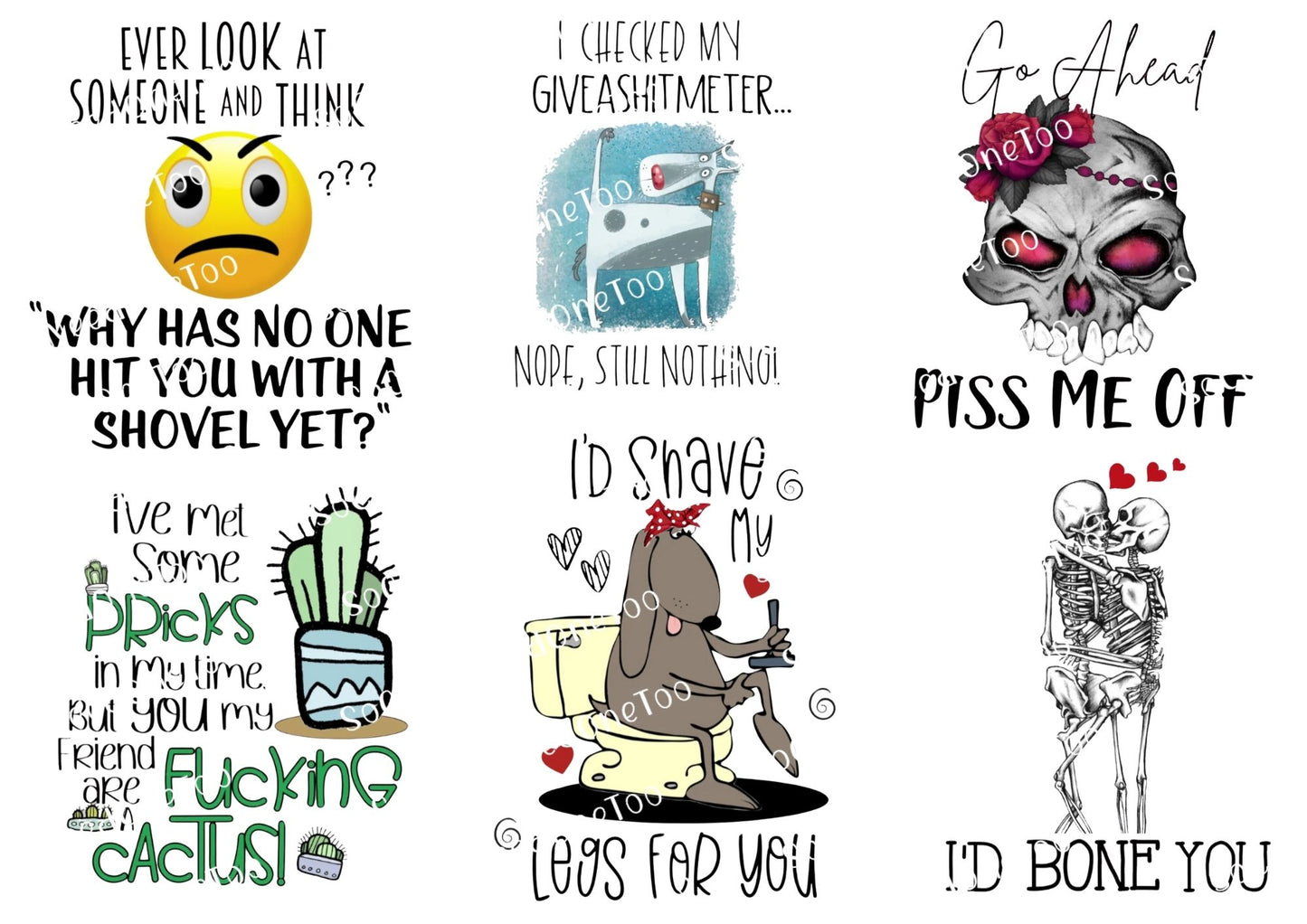 Adult Decals #16 Waterslide Decals - SoCuteINeedOneToo