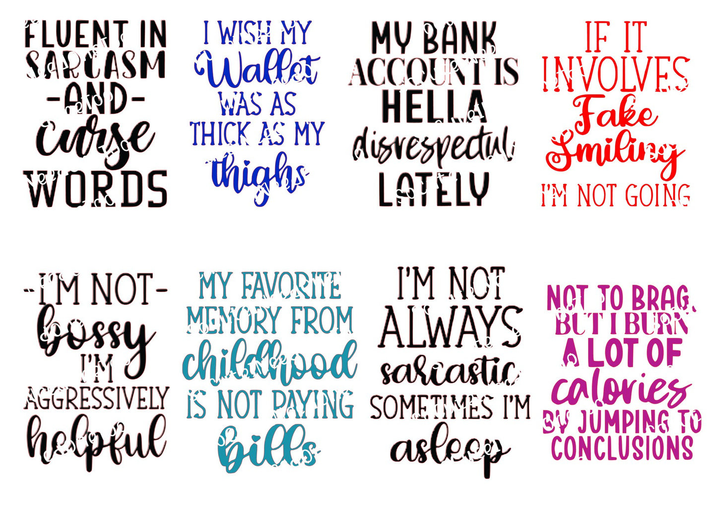 Adult Sayings - Fluent in Sarcasm - SoCuteINeedOneToo