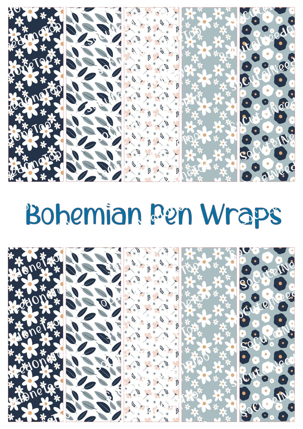 Bohemian Pen Wraps - SoCuteINeedOneToo