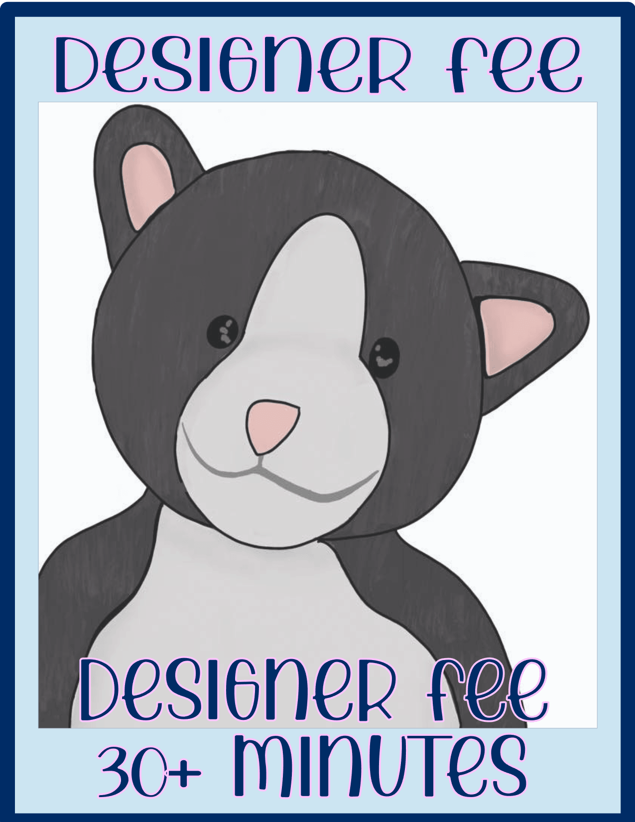 CUSTOM DESIGNER FEE & MOCK-UP - SoCuteINeedOneToo