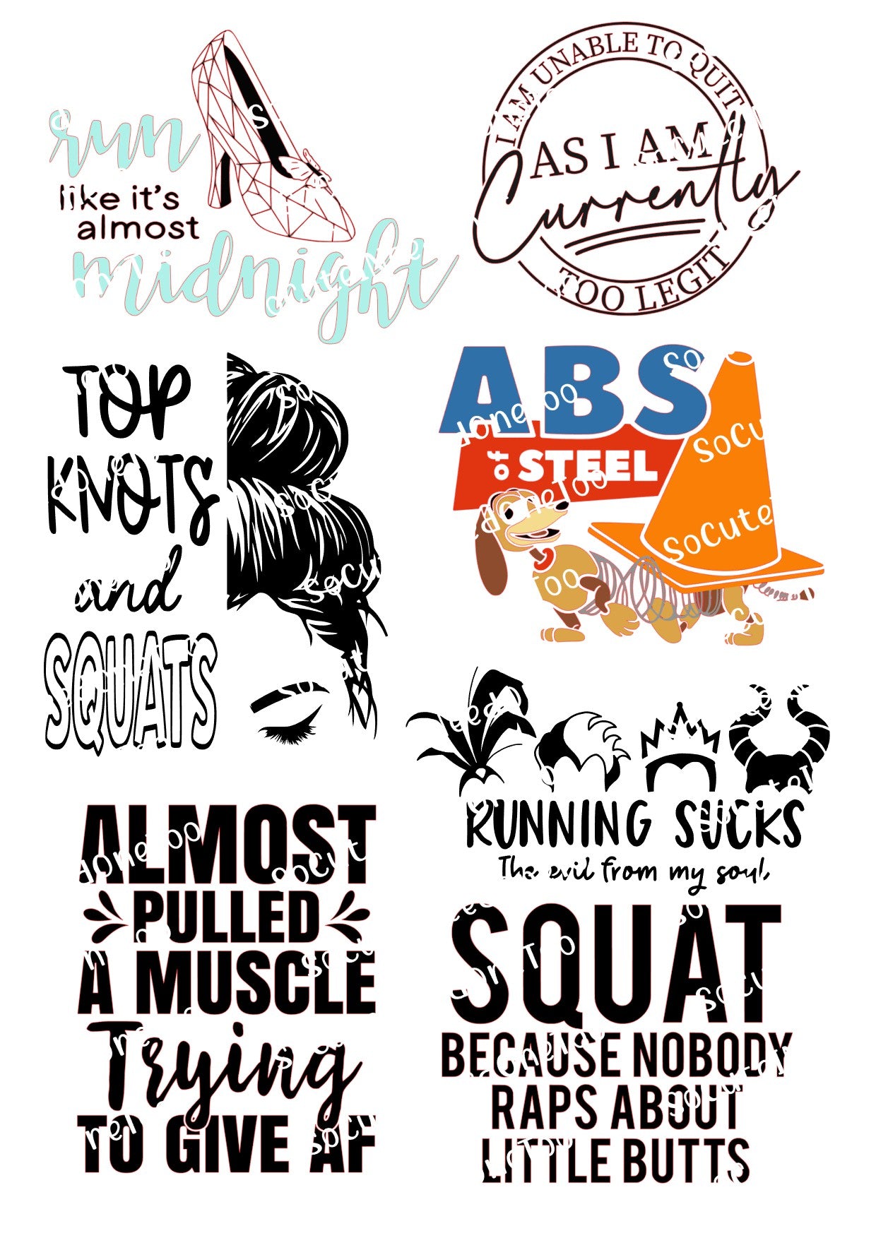 Disney - GYM Waterslide Decals - SoCuteINeedOneToo