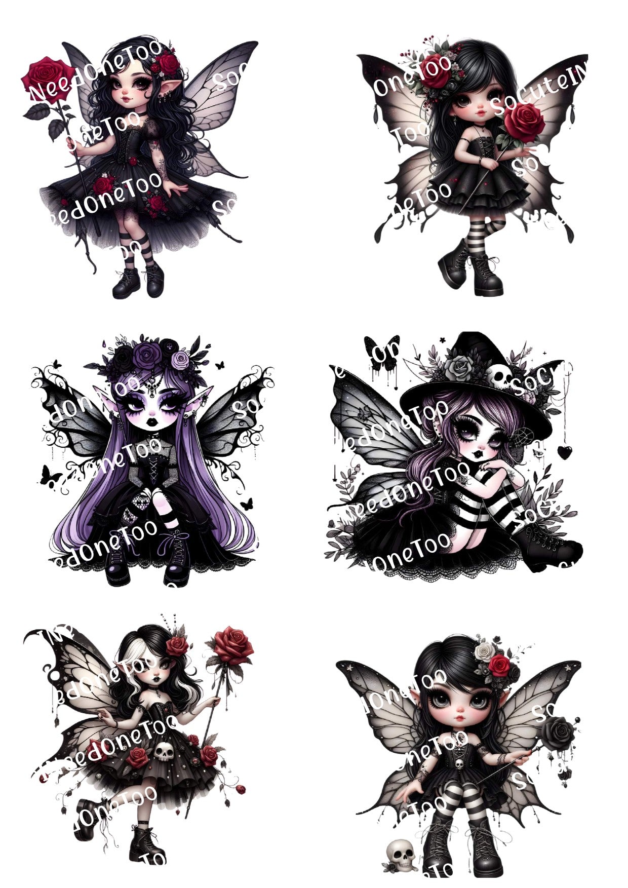 Fairies #6 Waterslide Decals - SoCuteINeedOneToo