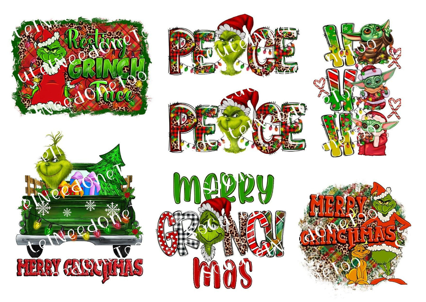 Grinch #28 Waterslide Decals - SoCuteINeedOneToo