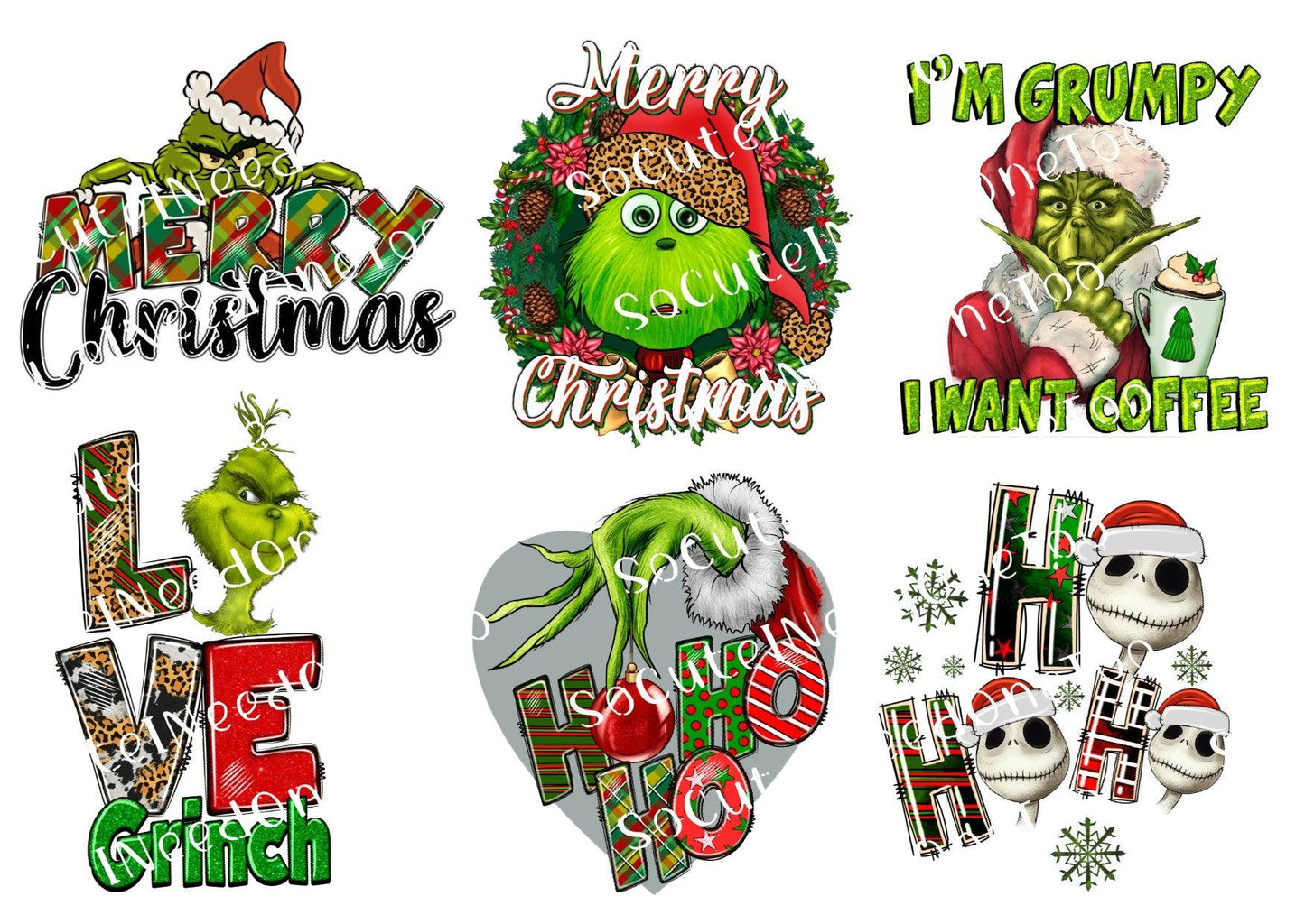 Grinch #34 Waterslide Decals - SoCuteINeedOneToo