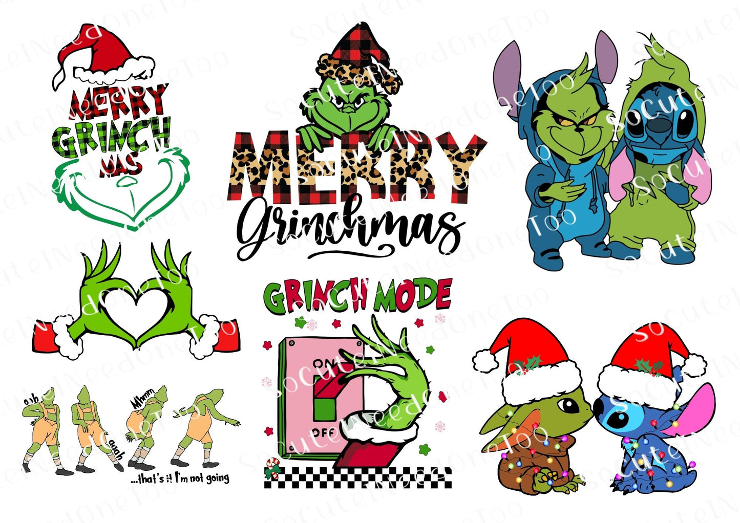 Grinch #46 Waterslide Decals - SoCuteINeedOneToo