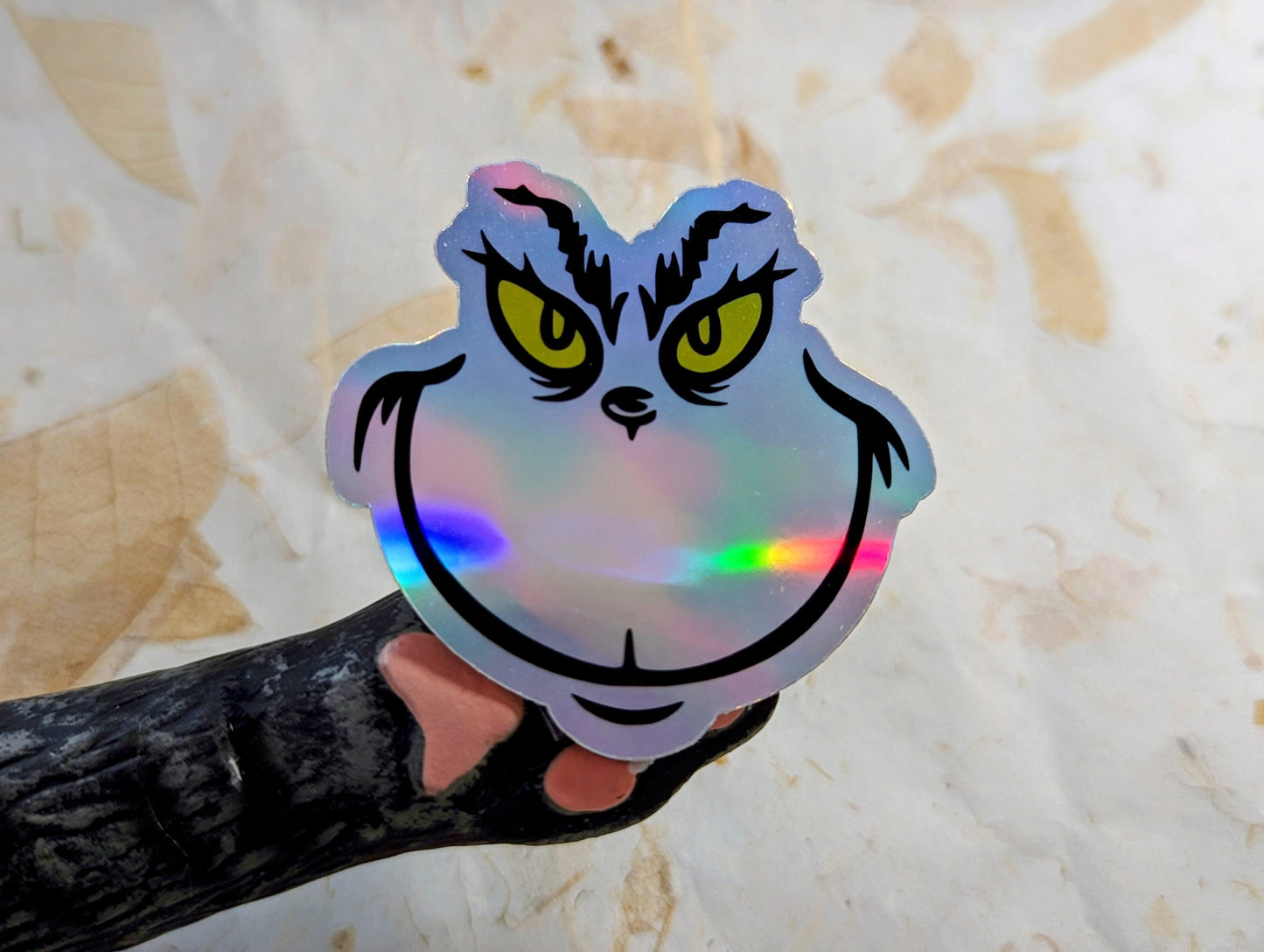 Grinch's Face Stickers - 3 Sizes Available - SoCuteINeedOneToo