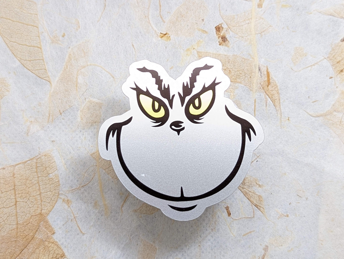 Grinch's Face Stickers - 3 Sizes Available - SoCuteINeedOneToo