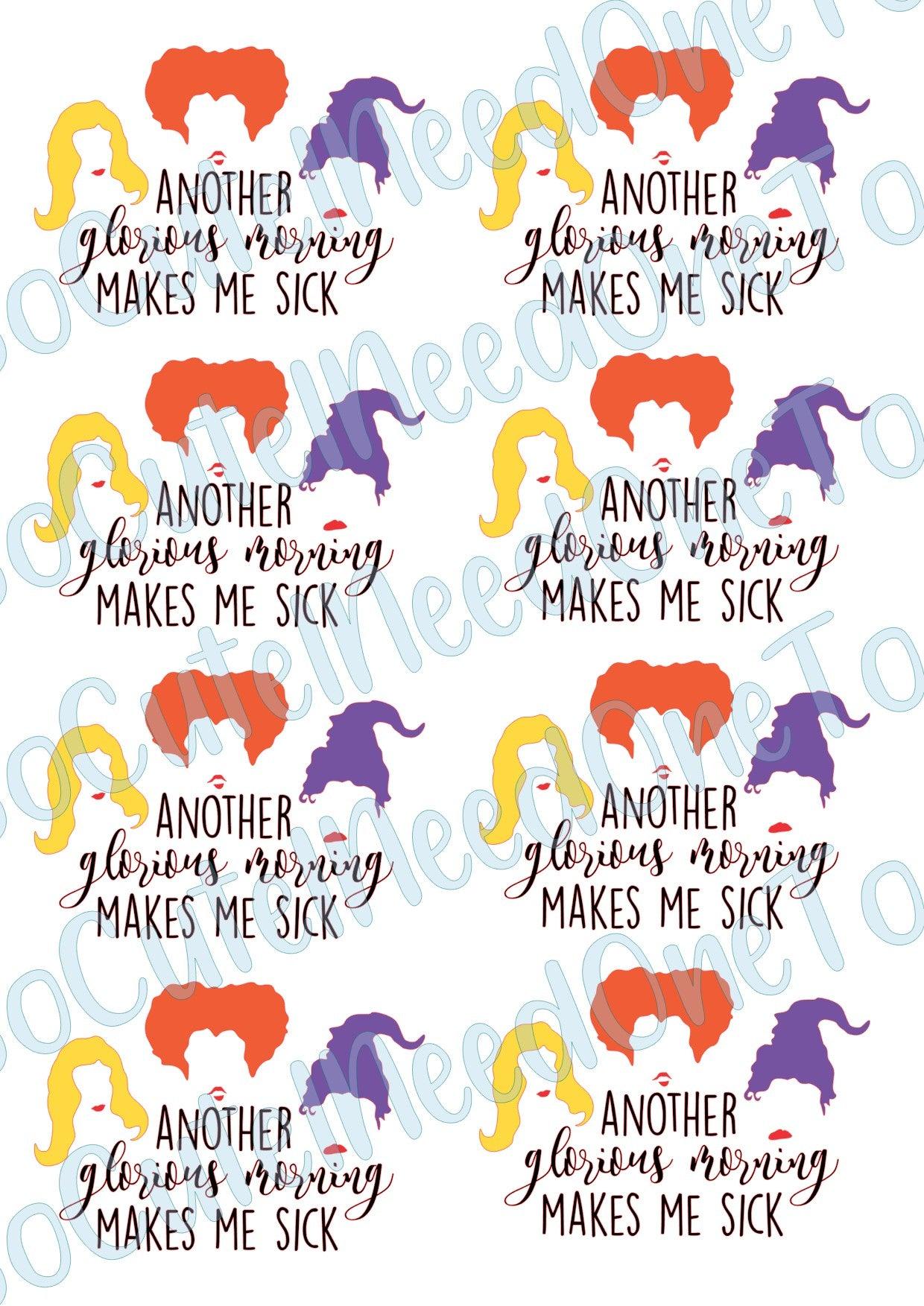 Hocus Pocus - Glorious Morning - Waterslide Decals - SoCuteINeedOneToo