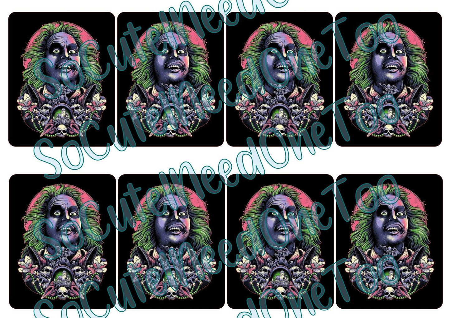 Horror - Beetlejuice Cards Waterslide Decals - SoCuteINeedOneToo