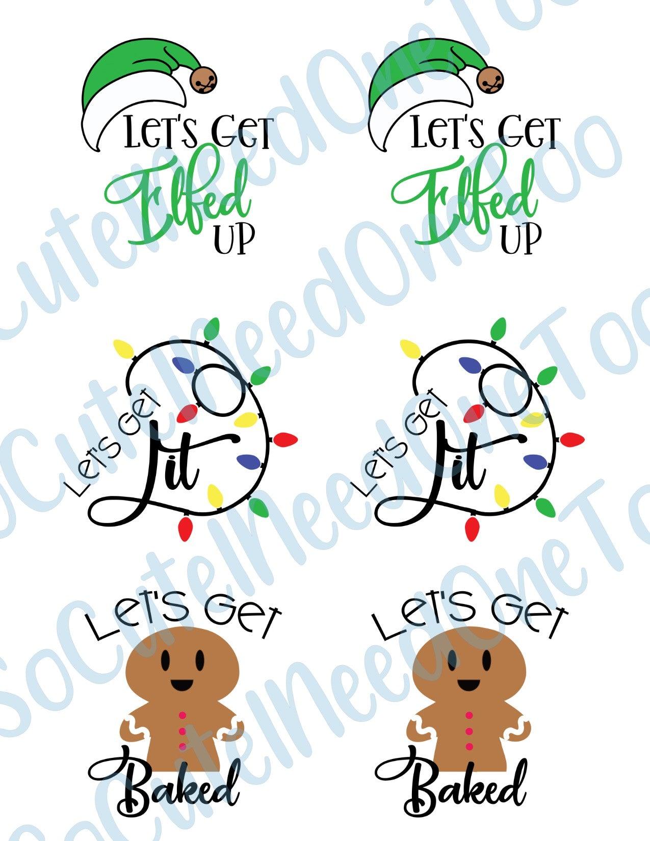 Let's Get - Christmas Waterslide Decals - SoCuteINeedOneToo