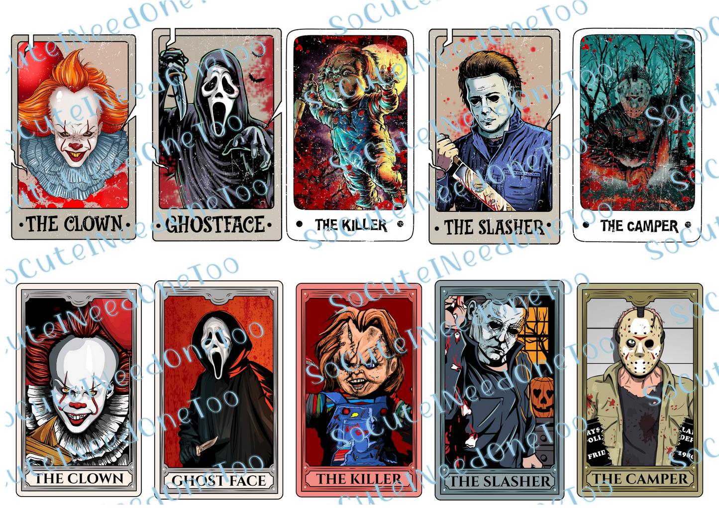 Serial Killer A Waterslide Decals - SoCuteINeedOneToo