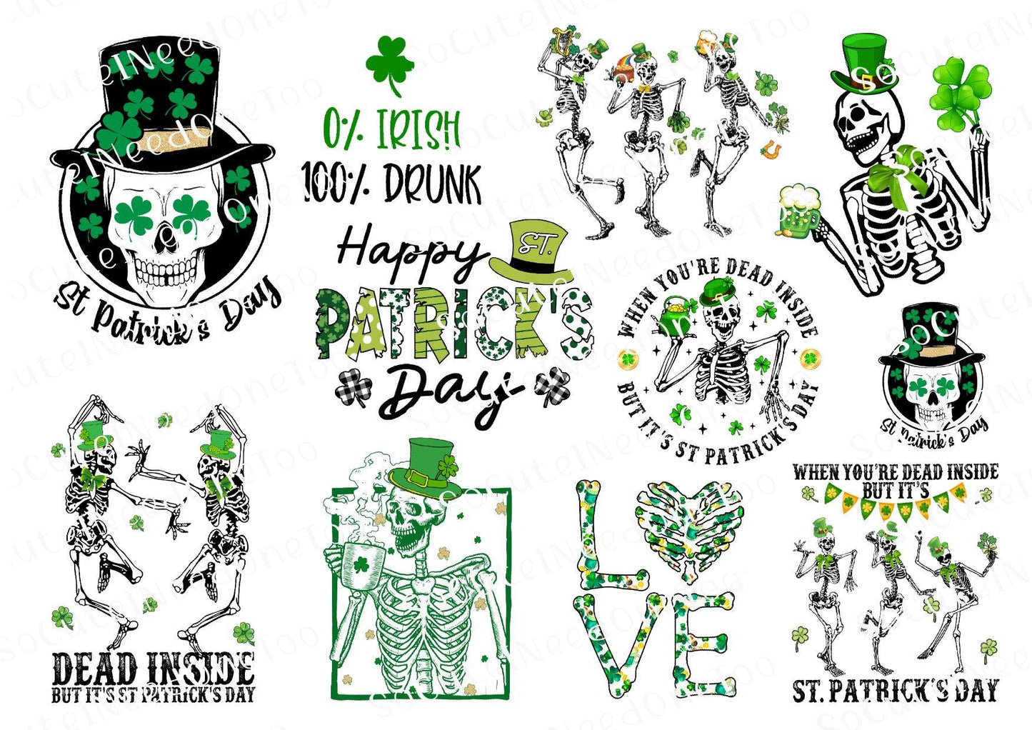 St. Patrick's Day #17 Waterslide Decals - SoCuteINeedOneToo