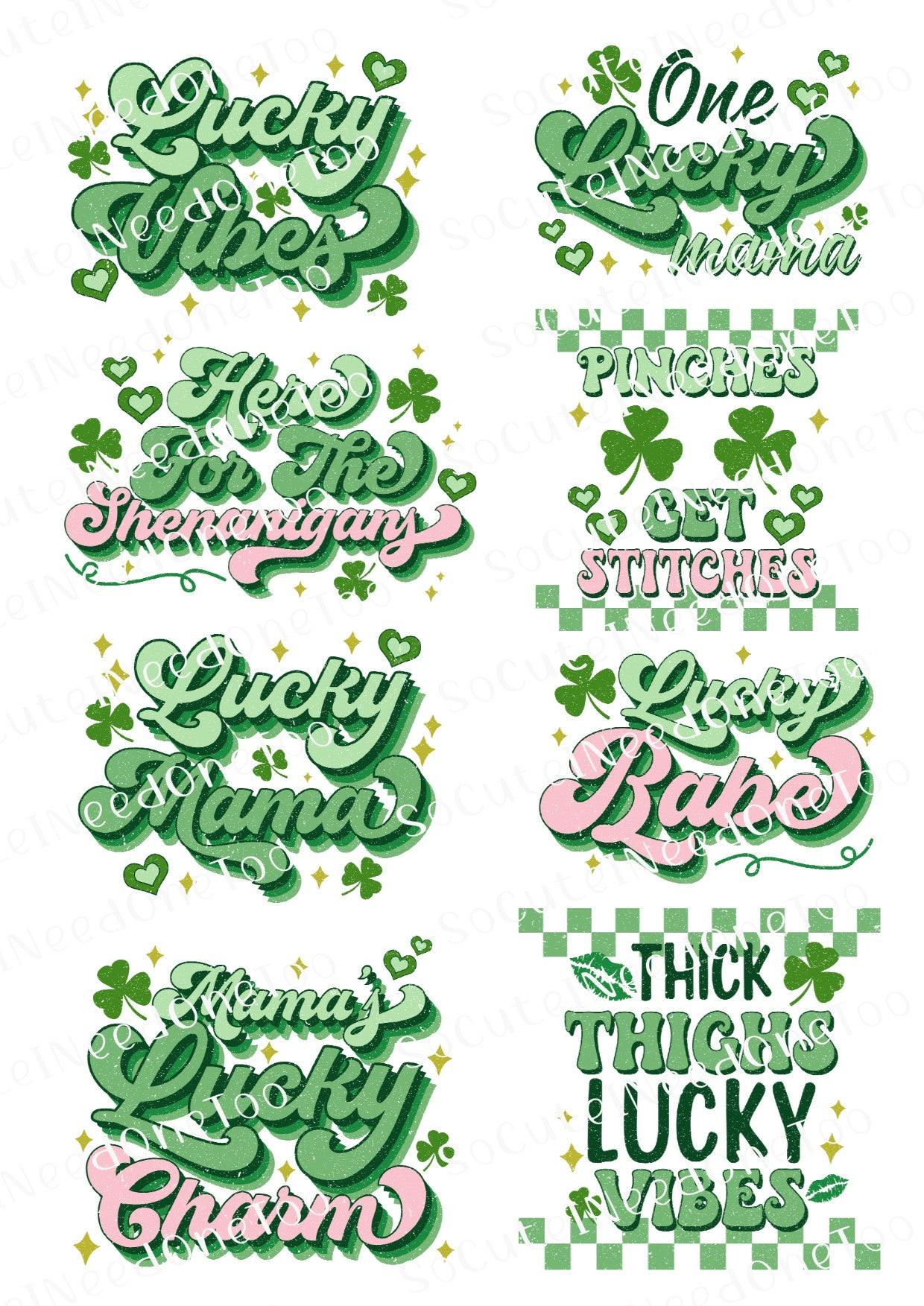 St. Patrick's Day #3 Waterslide Decals - SoCuteINeedOneToo