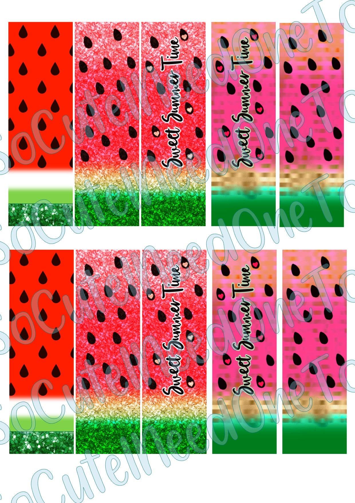 Watermelon Pen Wraps Waterslide Decals - SoCuteINeedOneToo