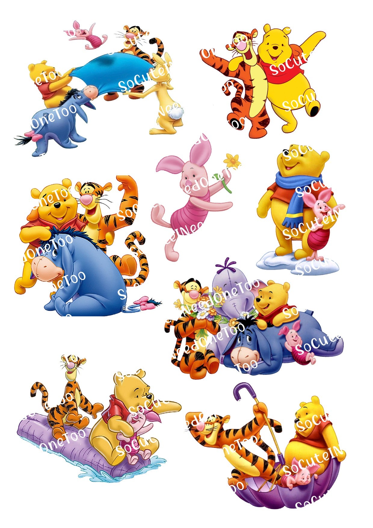 Winnie The Pooh #14 Waterslide Decals - SoCuteINeedOneToo