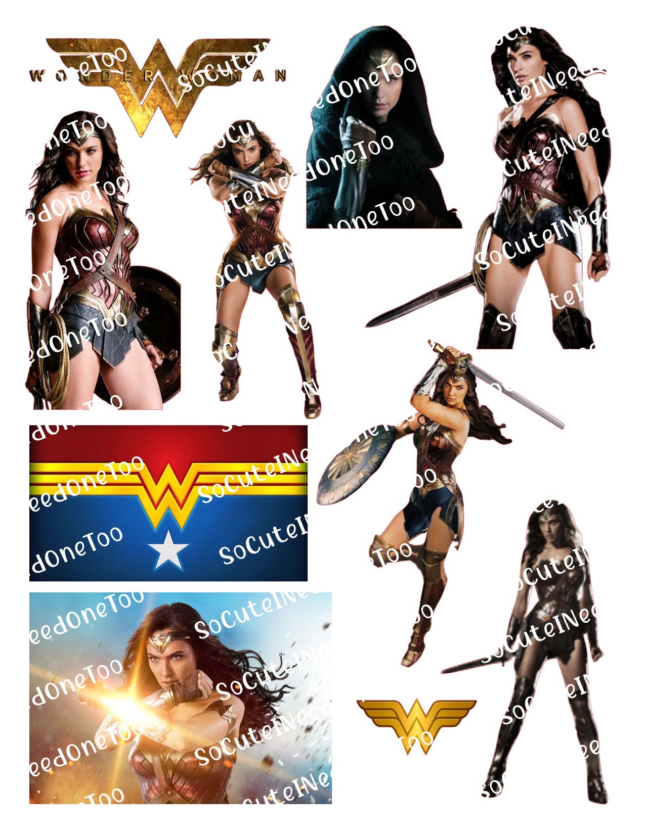 Wonder Woman 1984 Waterslide Decals - SoCuteINeedOneToo