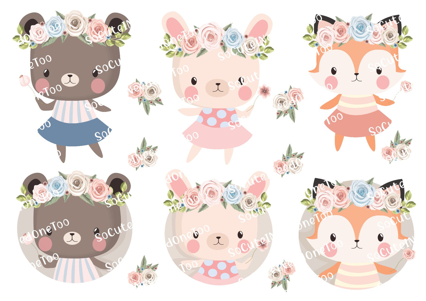 Woodland Fairies Waterslide Decals - SoCuteINeedOneToo