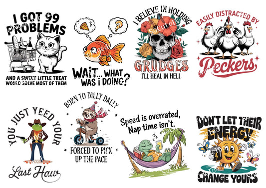 I Got 99 Problems digital decal sheet - watermarked preview