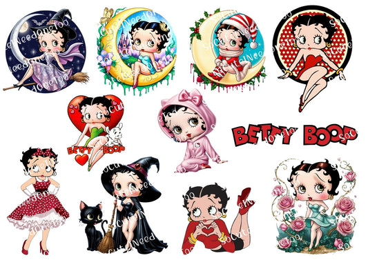Calcomanías para toboganes acuáticos de Betty Boop 