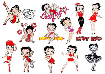 Calcomanías para toboganes acuáticos de Betty Boop 