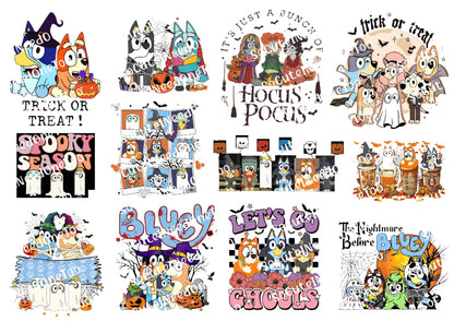 Bluey Halloween #3 & 4 Waterslide Decals