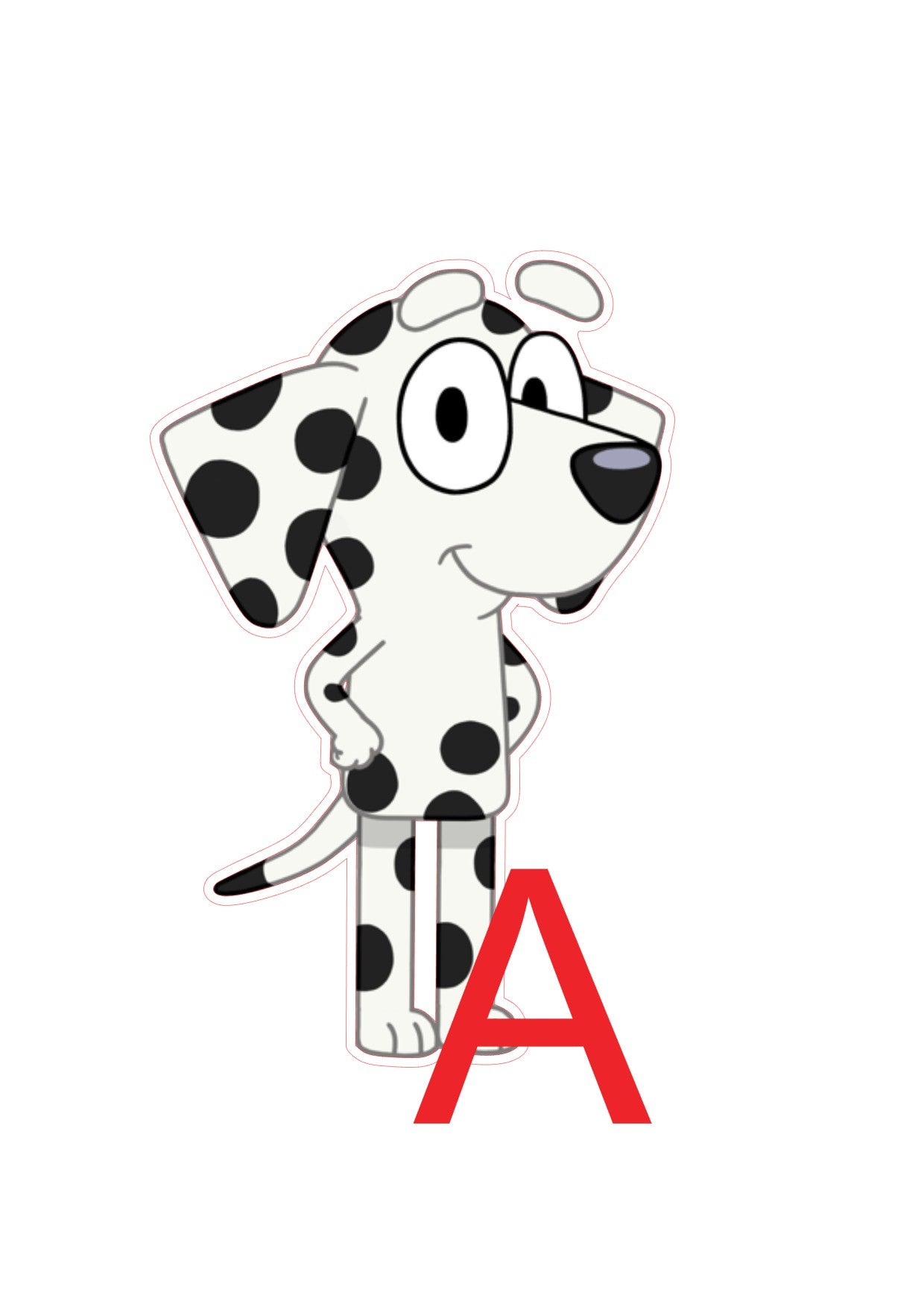 Bluey Big Stickers - Matte/Glossy Large Removable Stickers - Wall Decals - SoCuteINeedOneToo