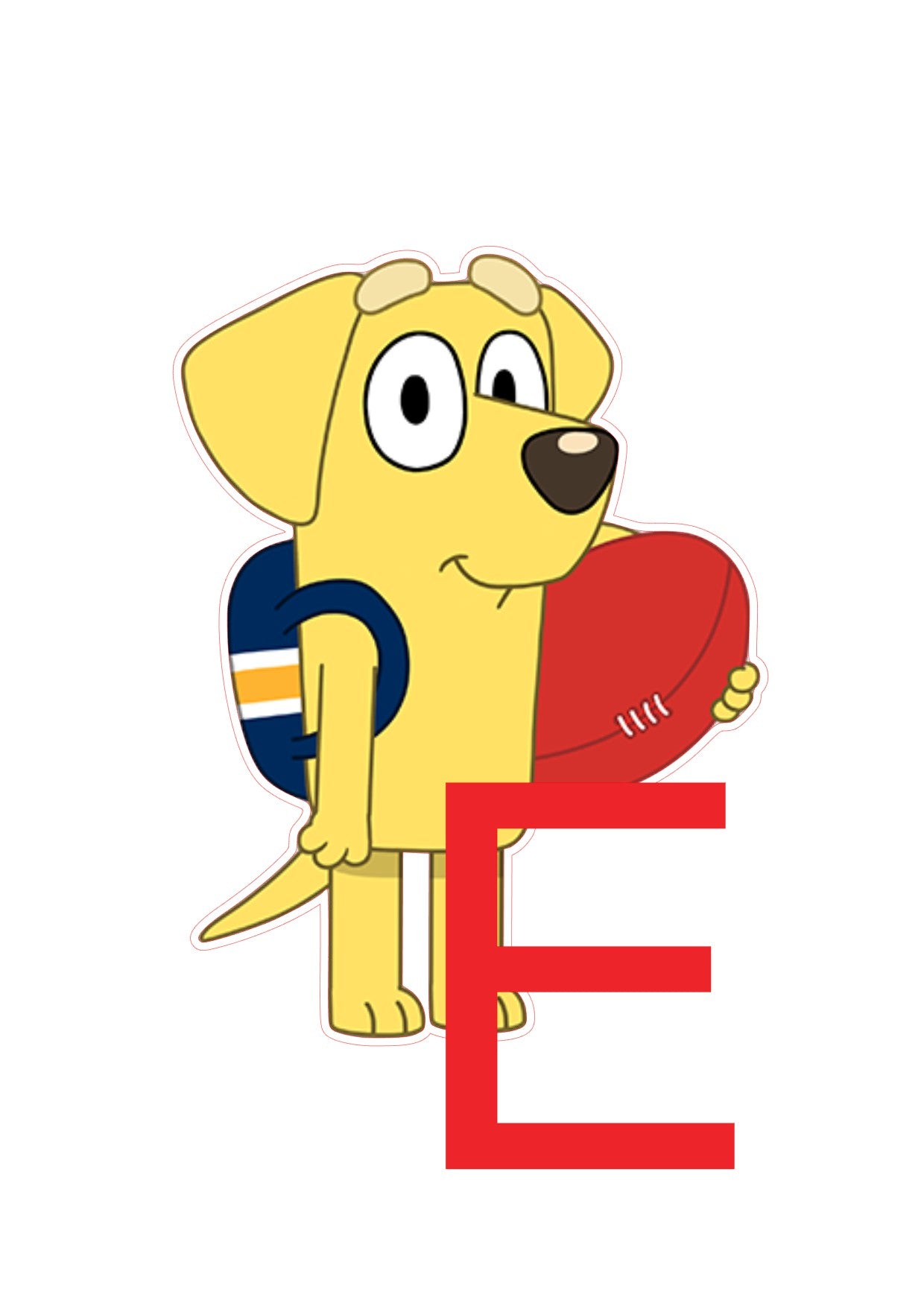 Bluey Big Stickers - Matte/Glossy Large Removable Stickers - Wall Decals - SoCuteINeedOneToo