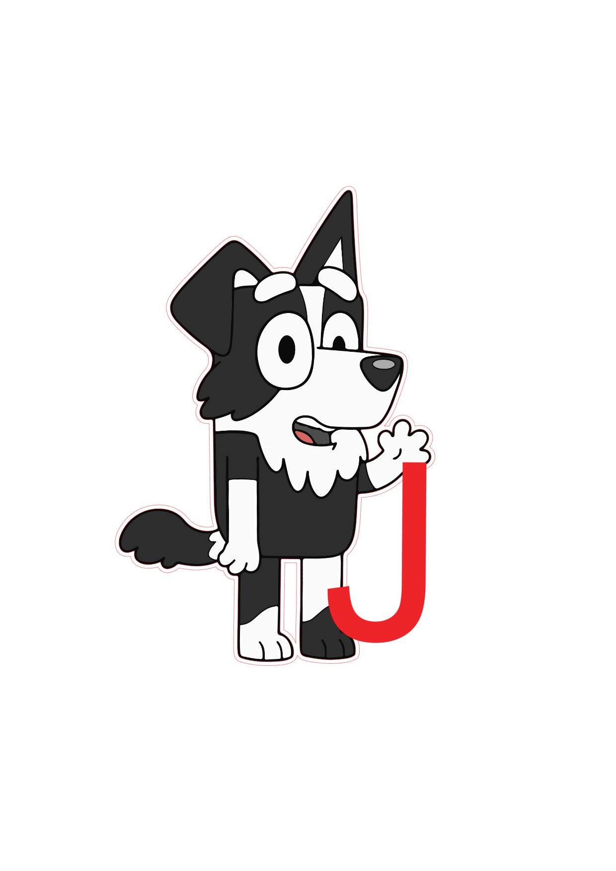 Bluey Big Stickers - Matte/Glossy Large Removable Stickers - Wall Decals - SoCuteINeedOneToo