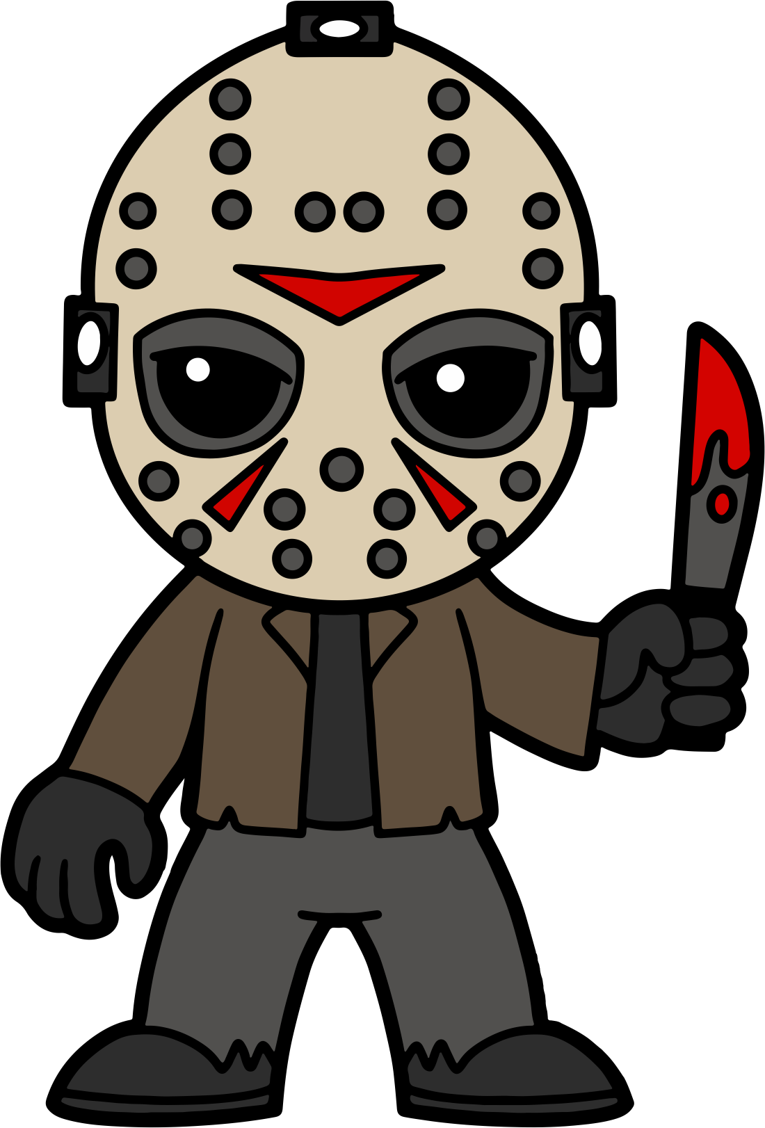 Chibi Halloween sticker #4 - cute die-cut vinyl sticker
