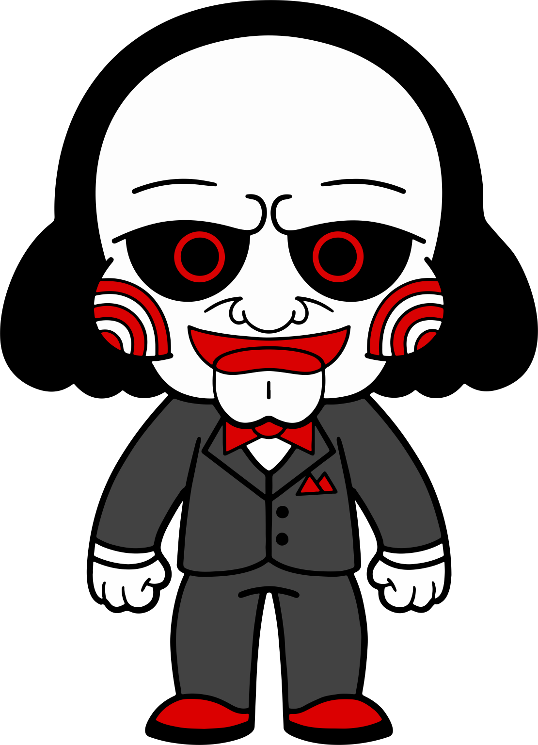 Chibi Halloween sticker #1 - cute die-cut vinyl sticker