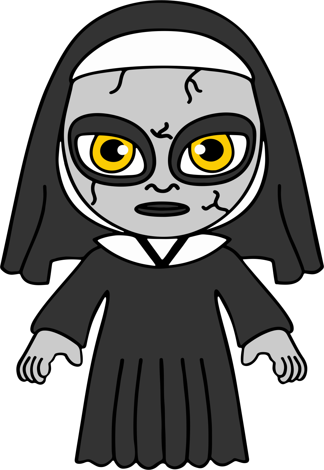Chibi Halloween sticker #9 - cute die-cut vinyl sticker