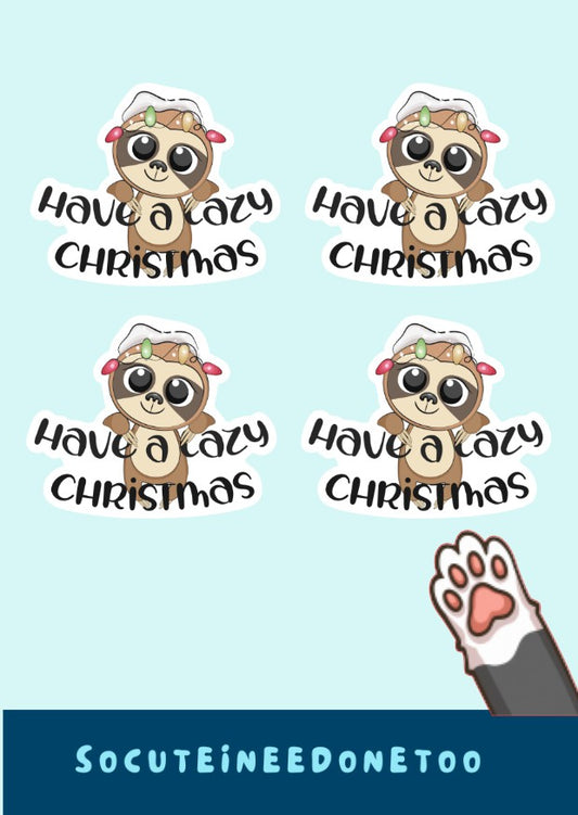 Have a Lazy Christmas - Holiday Sticker Sheet
