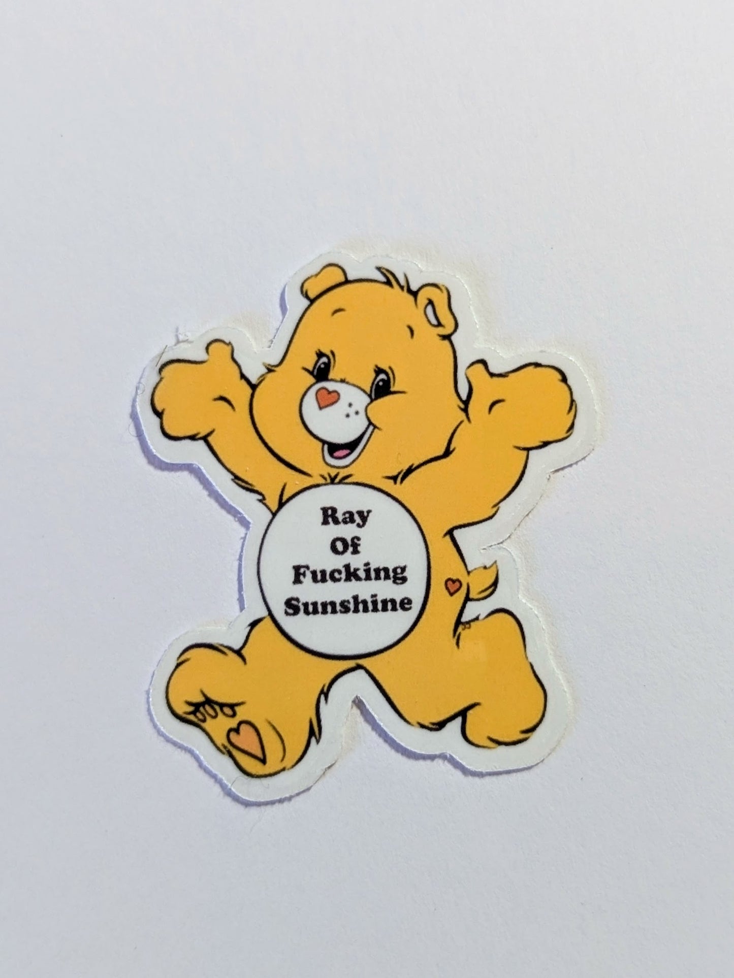 Care Bear Sticker - Ray of Fucking Sunshine socuteineedonetoo