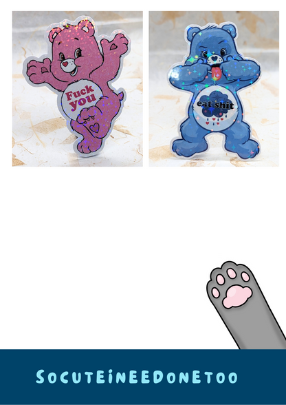 Care Bears Holographic Stickers