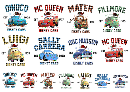 Cars Christmas Waterslide Decals - SoCuteINeedOneToo